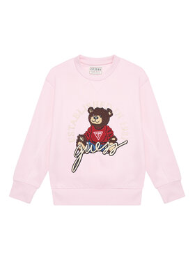 Guess Guess Majica dugih rukava H5YJ00 KAX74 Ružičasta Oversize