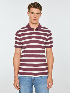 BIG STAR BIG STAR Polo TALUS Bordowy Basic Fit