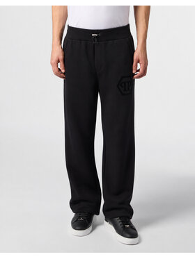 PHILIPP PLEIN PHILIPP PLEIN Teplákové nohavice 31313 Čierna Jogger Fit