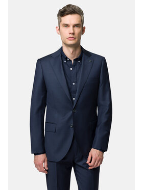 Lancerto Lancerto Garnitur Acapulco GA073123000012 Granatowy Slim Fit