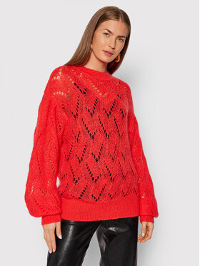 TWINSET TWINSET Sweter 212TT338 Czerwony Relaxed Fit