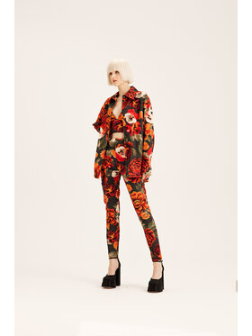 Chérir Paris Chérir Paris Koszula w kwiatowy print oversize Zielony Oversize
