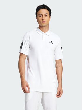 adidas adidas Koszulka techniczna Club Tennis 3-Stripes Biały Regular Fit