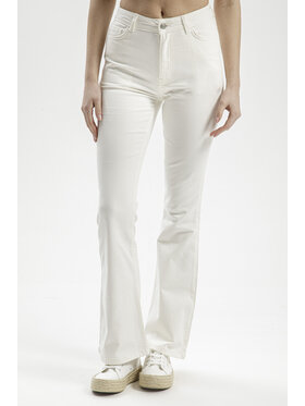 Cross Jeans Cross Jeans Jeansy C 4528-029 Biały Flared Leg