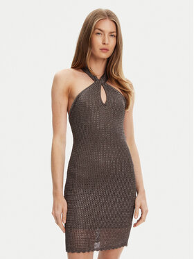 Guess Guess Kötött ruha W5YK34 Z24F0 Szürke Slim Fit