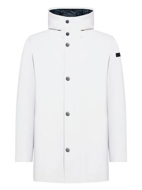 RRD RRD Cappotto q-dav-59660 Bianco Regular Fit