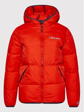 Champion Champion Pūkinė striukė Logo Script 305822 Raudona Regular Fit