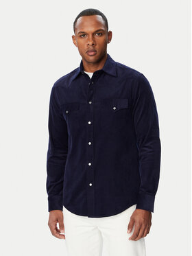 Tommy Hilfiger Tommy Hilfiger Πουκάμισο Western Corduroy MW0MW45647 Σκούρο μπλε Regular Fit