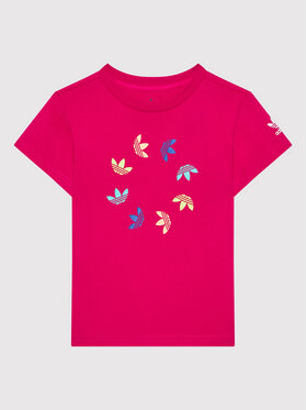 adidas adidas T-Shirt adicolor HE6845 Ροζ Regular Fit