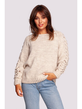 BeWear BeWear Svetr BK090 Béžová Comfortable Fit