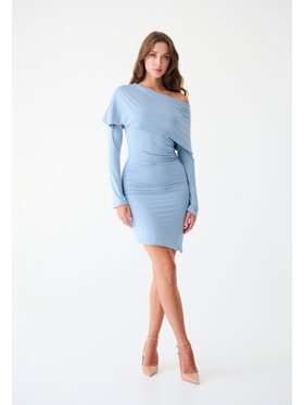 Leimann Leimann Sukienka codzienna Maria Błękitny Feminine Fit