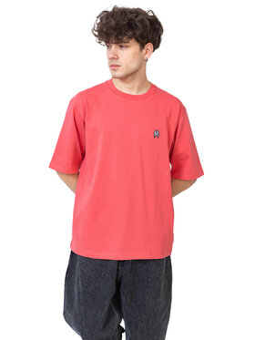 Mercur Mercur T-Shirt Monument Minilogo Czerwony Comfortable Fit