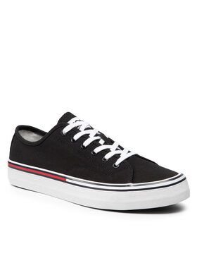Tommy Jeans Tommy Jeans Гуменки Essential Low Cut EM0EM00962 Черен