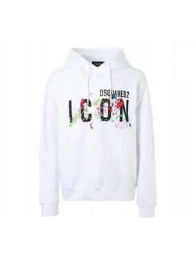 Dsquared2 Dsquared2 Mikina S79GU0072 S25516 100 Bílá Regular Fit