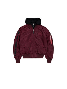 Alpha Industries Alpha Industries Kurtka bomber MA-1 D-Tec Sleeve Embroidery Bomber Jacket Czerwony Slim Fit