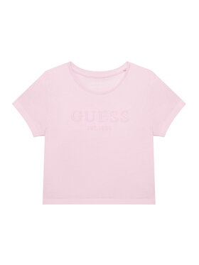 Guess Guess T-Shirt J6GI17 K8HM4 Różowy Regular Fit