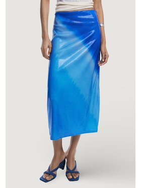 Desigual Desigual Φούστα REPRIS FAL BLUE Μπλε Egg Fit