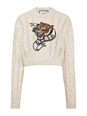 PHILIPP PLEIN PHILIPP PLEIN Longsleeve 14857 Biały Regular Fit