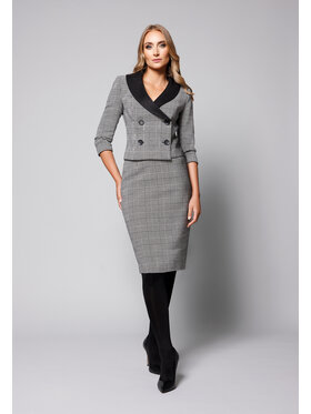 Kasia Zapała Kasia Zapała Spódnica ołówkowa Rossano Czarny Slim Fit
