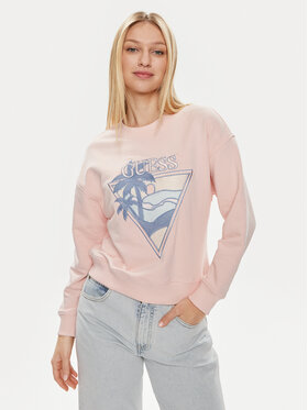 Guess Guess Світшот W4GQ11 KBK32 Рожевий Relaxed Fit