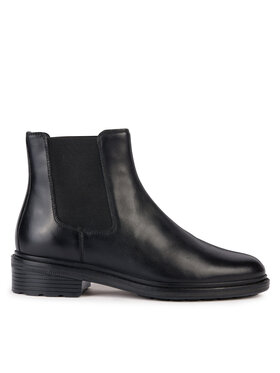 Geox Geox Kotníková obuv s elastickým prvkem D Walk Pleasure D36TGE 00043 C9999 Černá