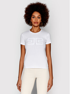 Elisabetta Franchi Elisabetta Franchi T-shirt MA-021-21E2-V140 Blanc Regular Fit