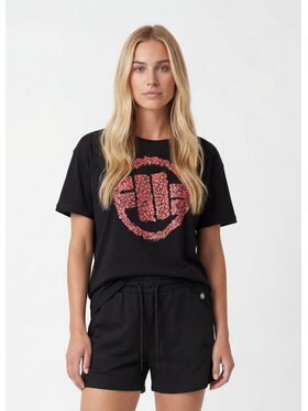 PITBULL PITBULL T-Shirt LOGO HEARTS Czarny Oversize