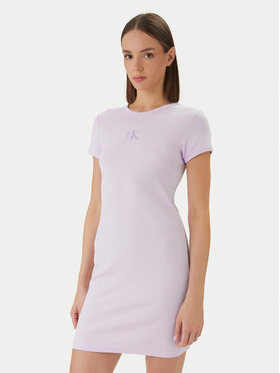 Calvin Klein Jeans Calvin Klein Jeans Rochie de zi Monologo Baby LV047F241G Roz Slim Fit