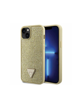 Guess Guess Etui na telefon Rhinestone Triangle Złoty