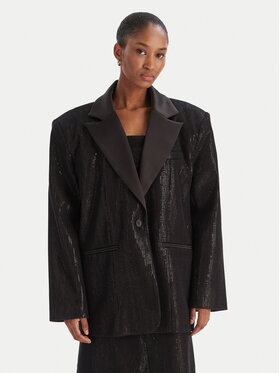 Eleh Eleh Σακάκι EFW250252 Μαύρο Regular Fit