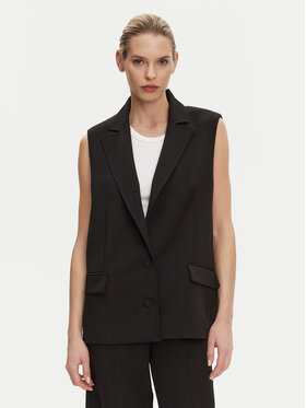 Patrizia Pepe Patrizia Pepe Kamizelka 8S0512/A375-K103 Czarny Regular Fit