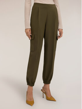 Motivi Motivi Spodnie materiałowe P07OQ004966N035 Zielony Regular Fit