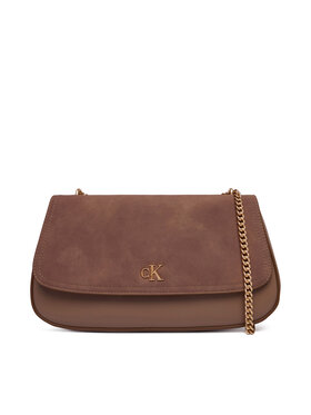Calvin Klein Calvin Klein Дамска чанта Ck Conv Chain Brushed Medium Bag LV04F3407G Бежов