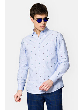 Lancerto Lancerto Koszula Darla KO073123000005 Niebieski Slim Fit