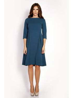 Awama Awama Abito da cocktail L008 Verde Basic Fit