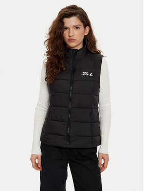 KARL LAGERFELD KARL LAGERFELD Vestă 246W1512 Negru Slim Fit