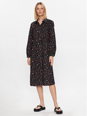 United Colors Of Benetton United Colors Of Benetton Повсякденна сукня 4THADV04P Чорний Regular Fit
