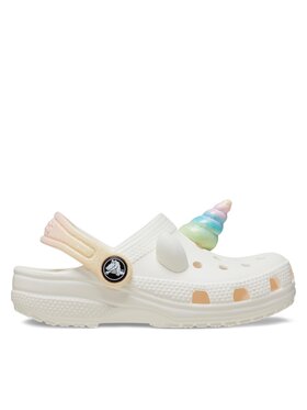 Crocs Crocs Šľapky Classic Iam Rainbow Unicorn Clog T 209701 Biela