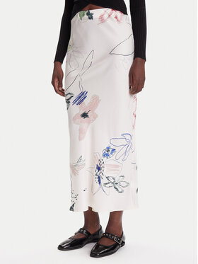 Desigual Desigual Maxi sukně Paul 25WWFW07 Bílá Regular Fit