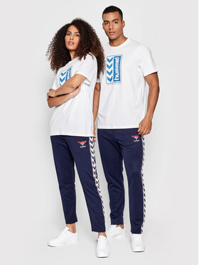 Hummel Hummel Teplákové kalhoty Unisex Lerby Poly 214310 Tmavomodrá Tapered Fit