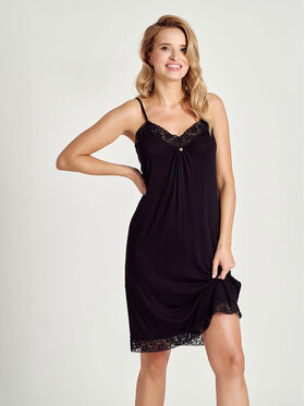 Taro Taro Koszula nocna TA3118-01 Czarny Basic Fit