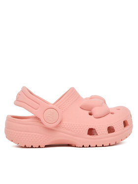 Crocs Crocs Чехли Toddler Classic Velvet Bow Clog 211887 Розов