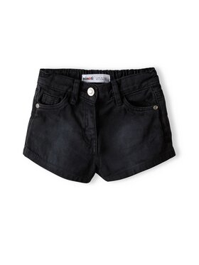 minoti minoti Szorty jeansowe 14jean 20 Czarny Regular Fit
