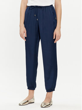 Liu Jo Liu Jo Riidest püksid TA4253 T3810 Tumesinine Relaxed Fit
