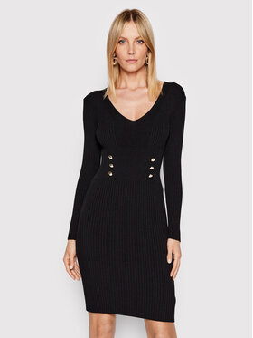 Rinascimento Rinascimento Trikotažinė suknelė CFM0010758003 Juoda Slim Fit