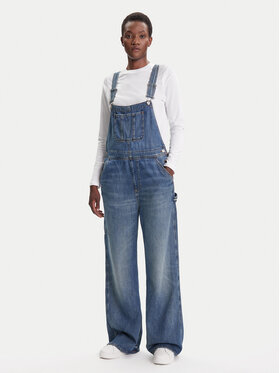 Tommy Jeans Tommy Jeans Jeans kombinezon Classic DW0DW20529 Plava Straight Fit