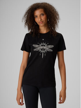 4F 4F T-Shirt DRAGONFLY Czarny Regular Fit