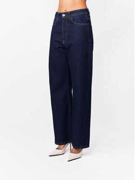La Mania La Mania Jeansy UMI Granatowy Basic Fit