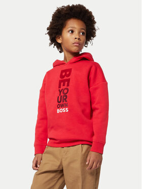 BOSS Boss Majica dugih rukava J51199 D Crvena Regular Fit