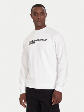 Karl Lagerfeld Jeans Karl Lagerfeld Jeans Sweatshirt A1M20001 Weiß Regular Fit